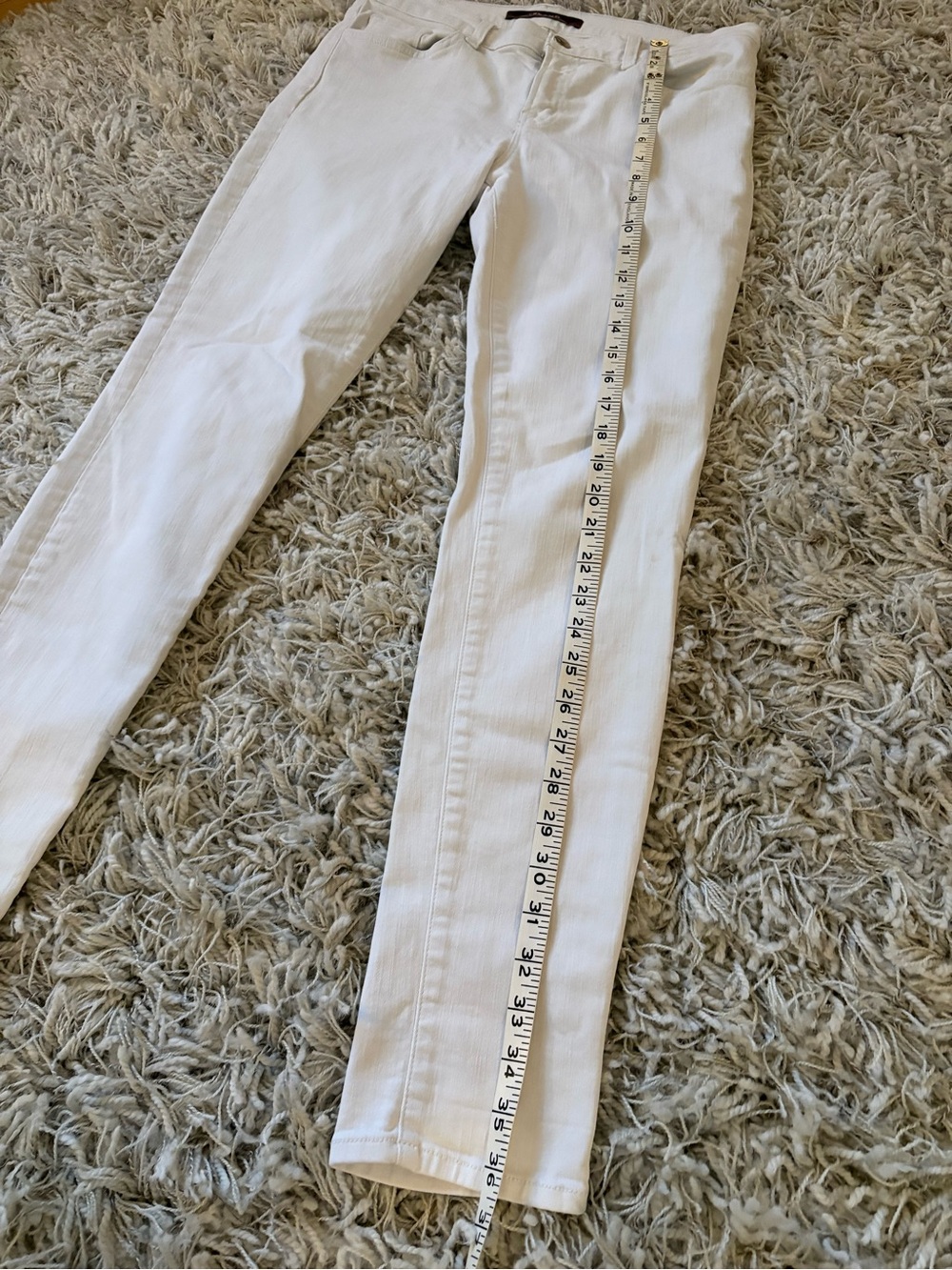 J Brand White Women's Jeans - Clean High-Rise Style